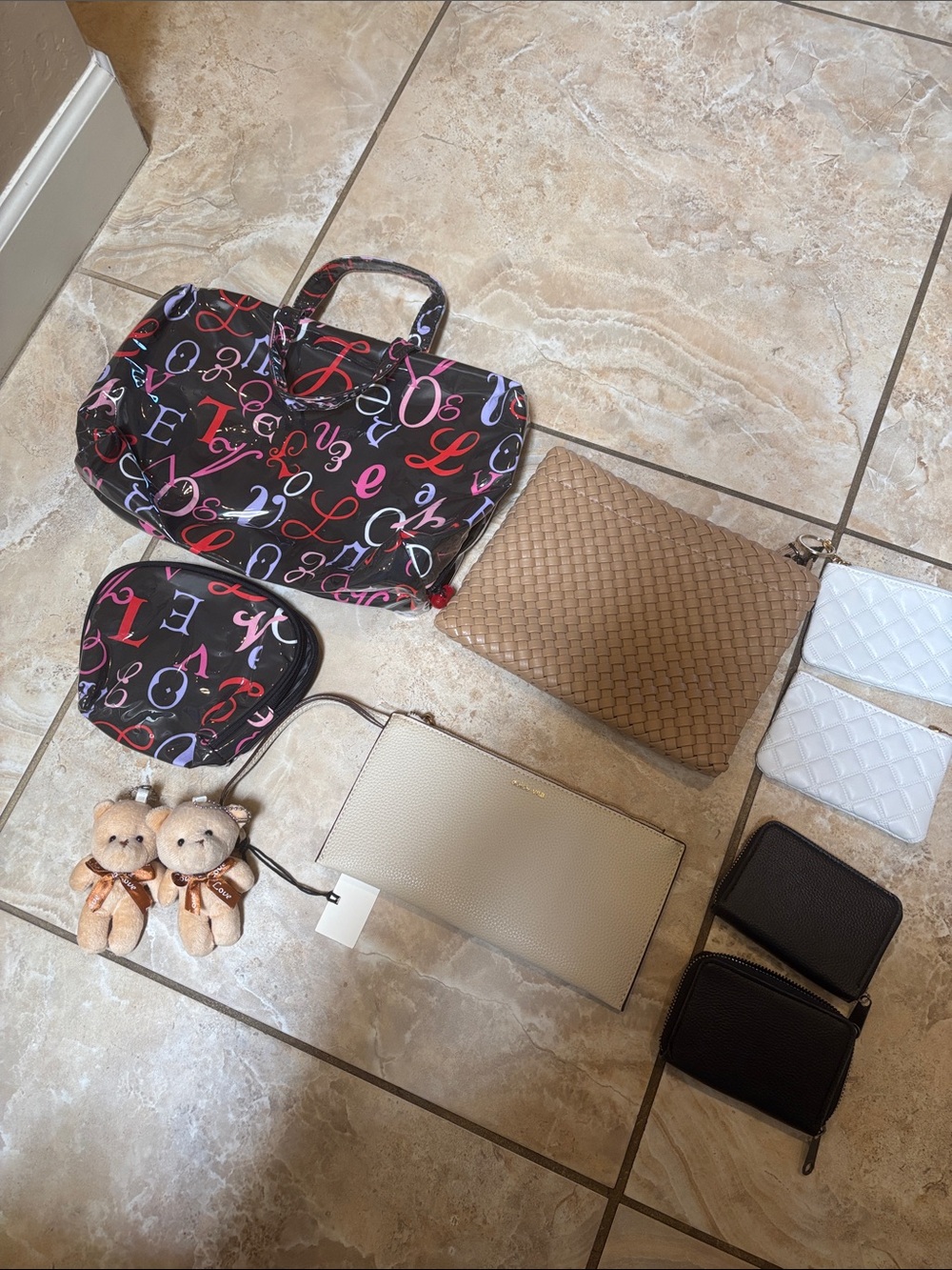 10 pc bundle pouches charms travel